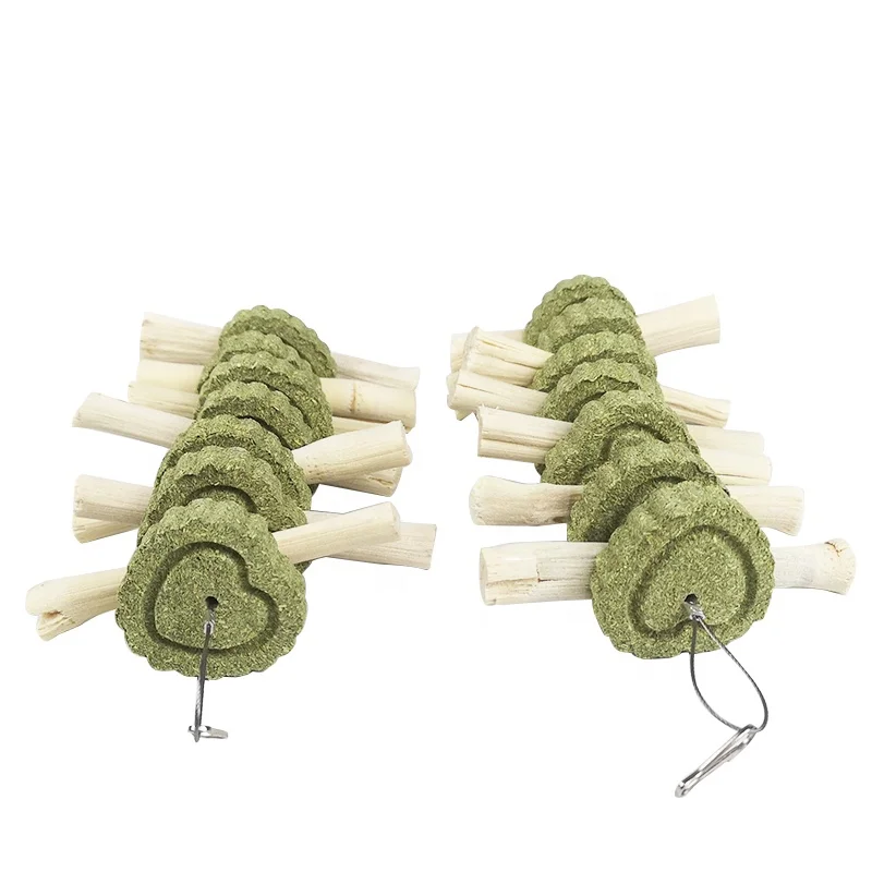 Rabbit molars grass cake molar stick  sweet bamboo molar skewers rabbit snacks