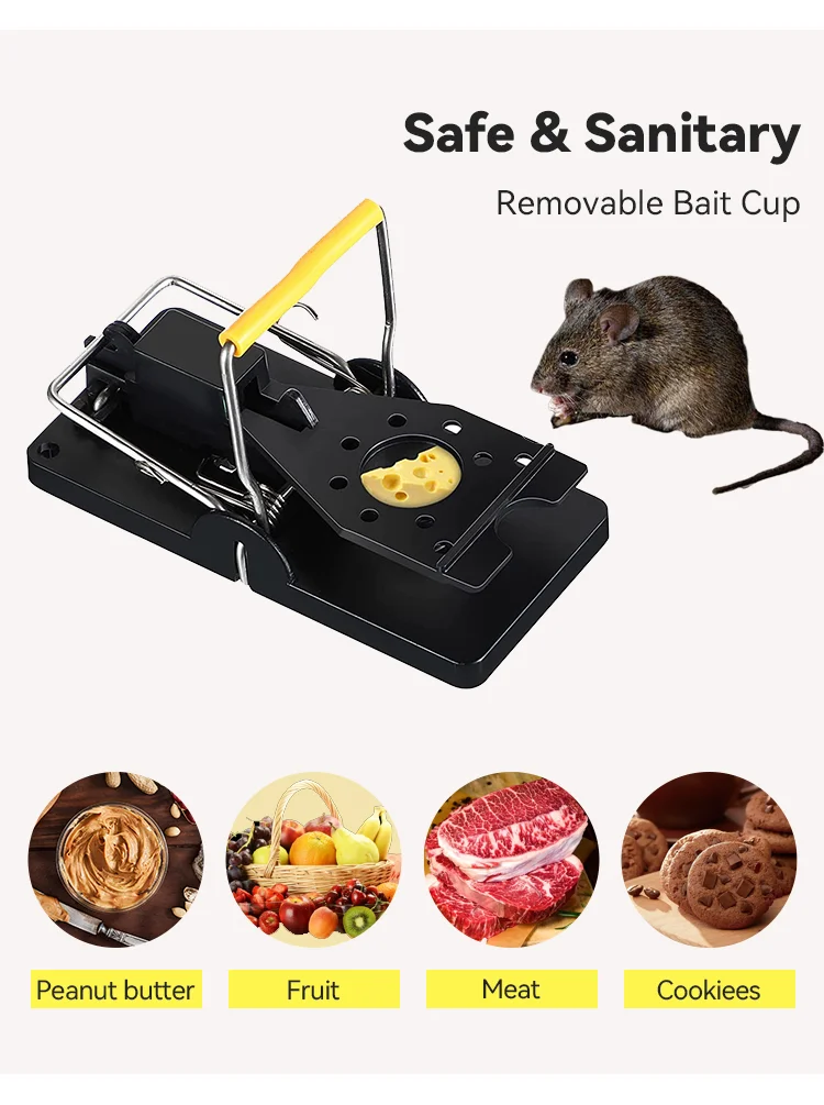 Mousetrap Safe Firm Transparent Household Mouse Catcher Plastic Reusable Humane Indoor Outdoor Mouse Trap