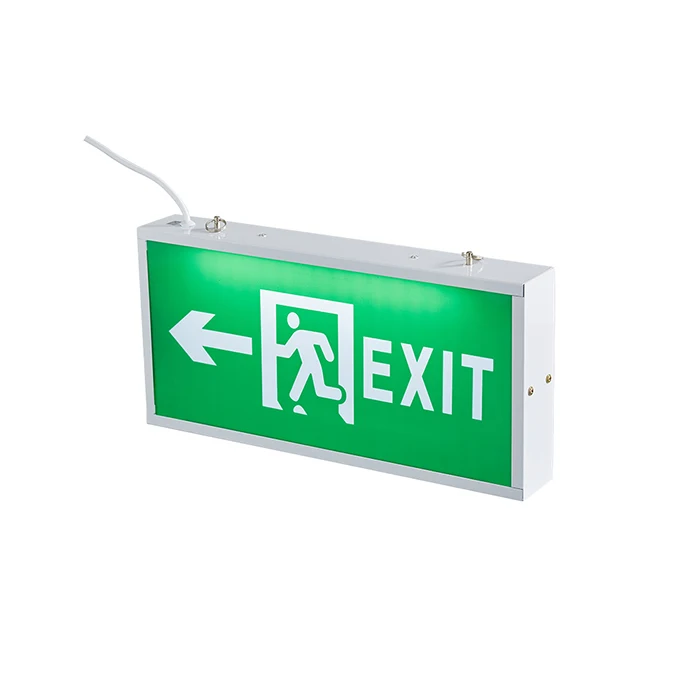 Wall Mounted 3W Emergency Exit Sign Safety Sign With Lithium-ion Battery 3 Hours Maintained