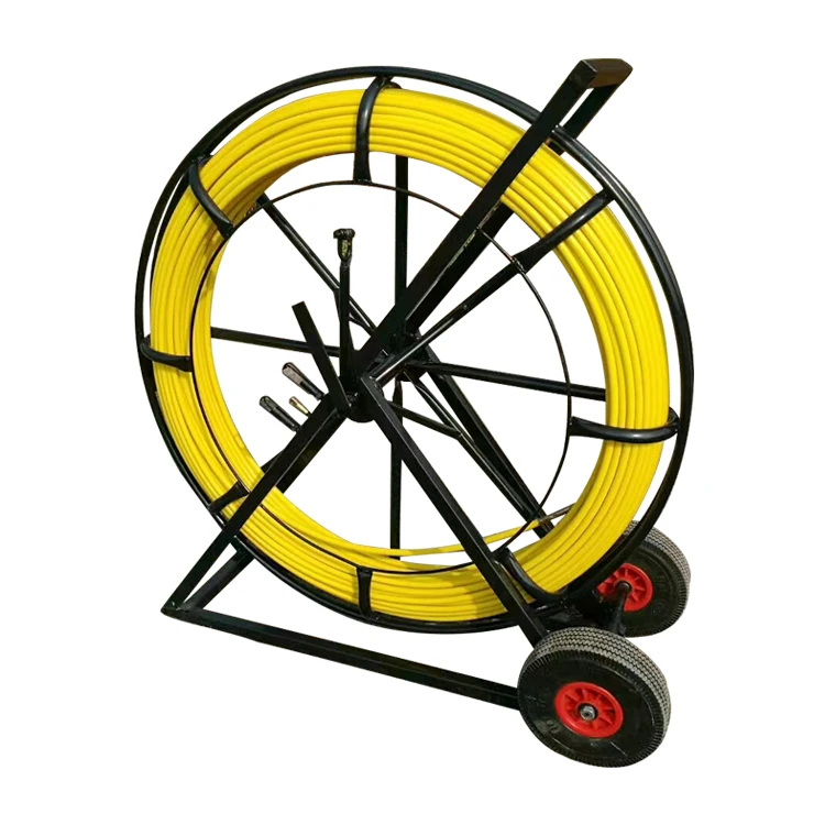 Fiberglass Duct Rodder Rod Cable Pusher For Telecom Optical Fiber Cable Pulling And Cleaning