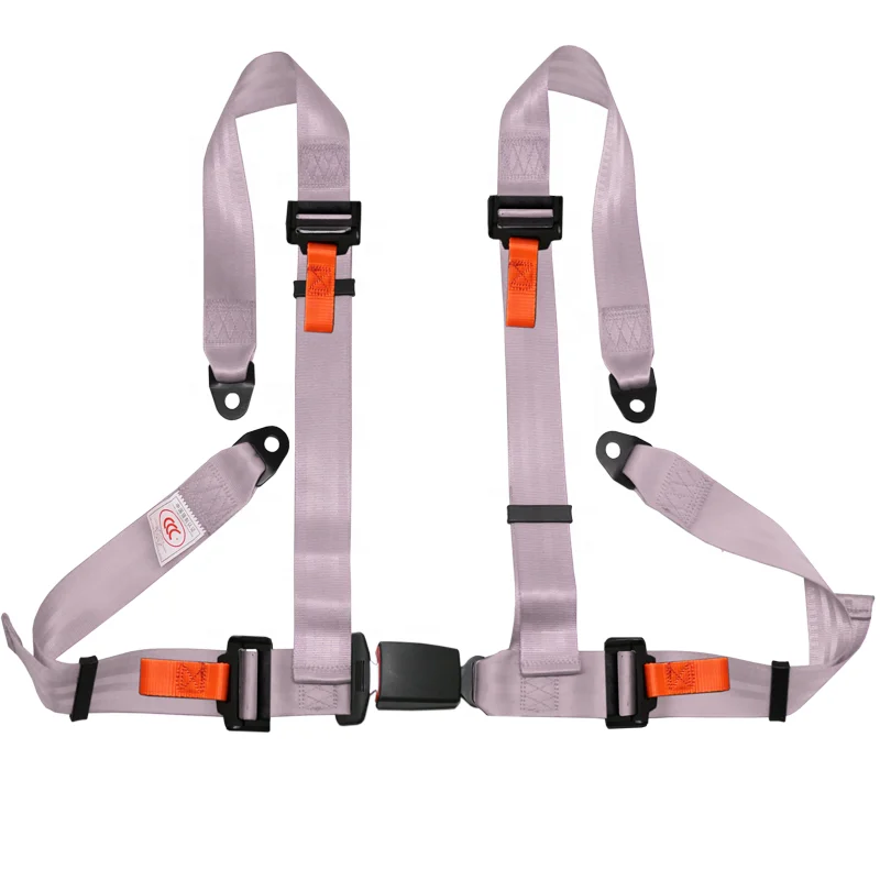 4-Point Racing Car Safety Belts with 2-Inch Webbing Strap Enhanced Vehicle Seat Belt System