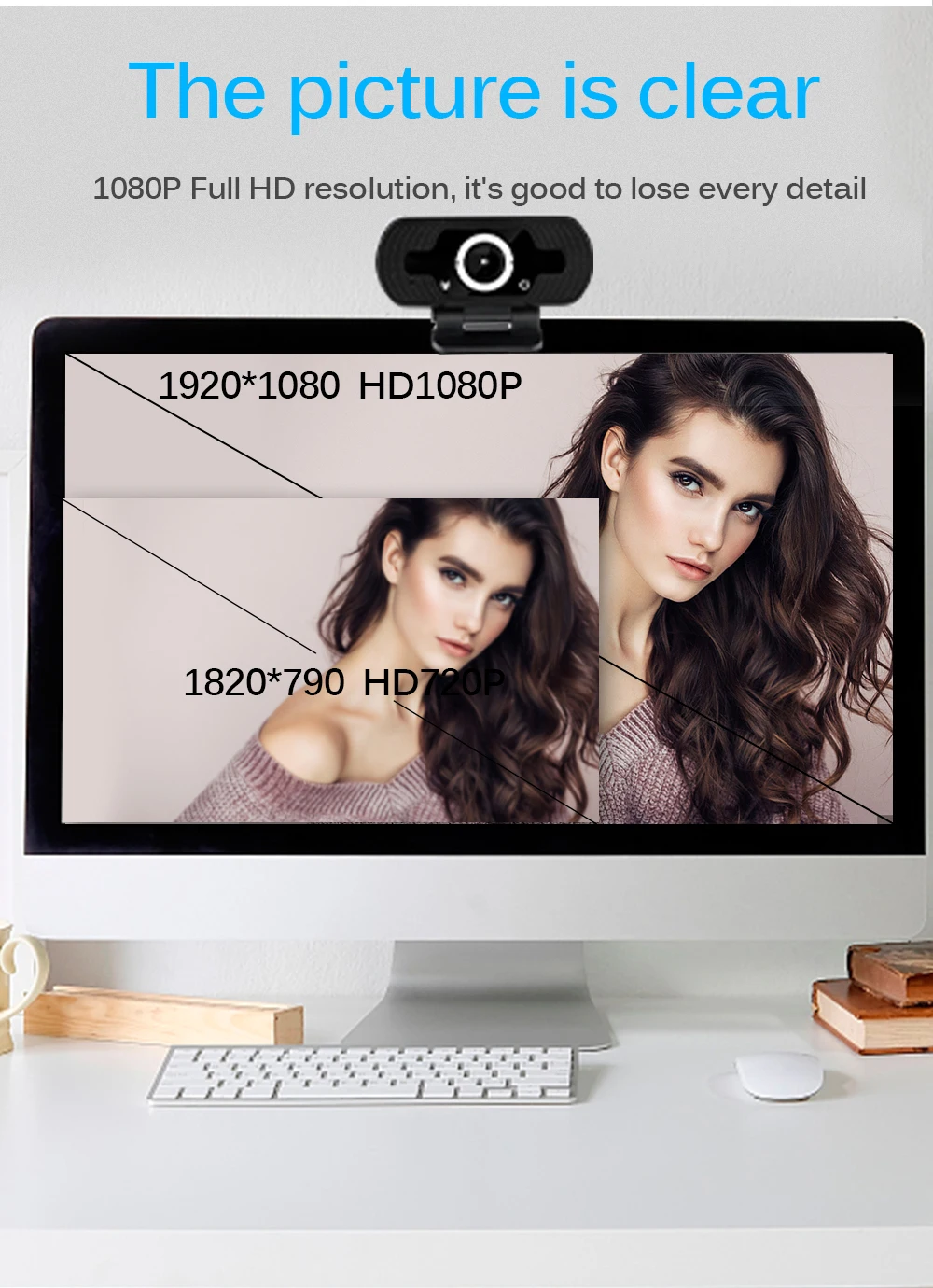  HD веб-камера 1080P видео чат PC компьютер ноутбук внутренний онлайн классных Видеозвонок с микрофоном
