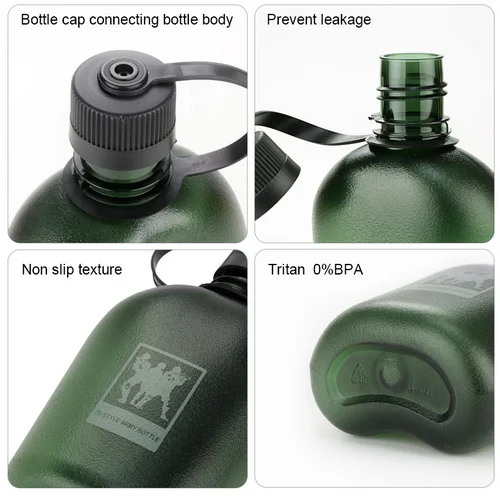 Hot Sale 1L Large Water Matt Color Sports Bottle Gym Jug Custom Logo Canteen BPA Free For Fitness Water Bottles Gallon Jugs