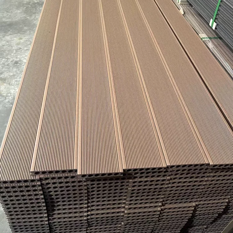 Construction Decking Boards Solid Deck Wpc Outdoor 6 Hollow Coextruded Certificate Wpc Decking 2 Colors