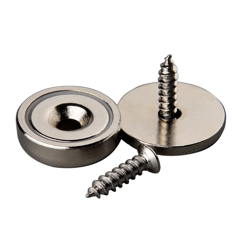 Hot sale MUTUACTOR Neodymium Countersunk  Hole Magnets ,23KG Heavy Duty Strong Round Disc Magnets,Rare Earth Cup Magnetic Base for Door