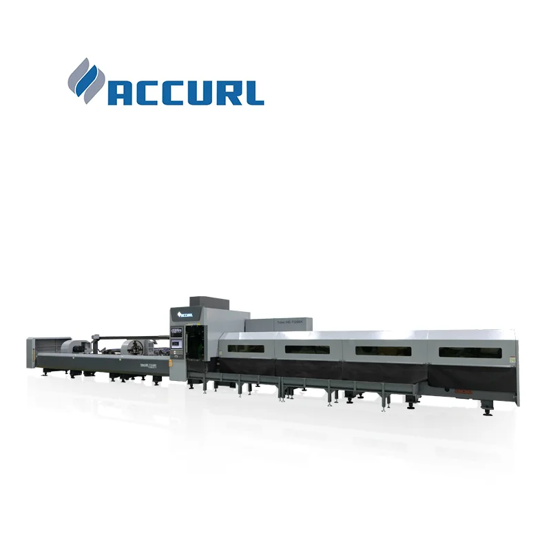 ACCURL Automated Loading metal fiber laser cutting machine for stainless steel pipe laser cutting machine