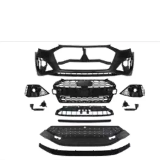 for audi A4 Upgrade to A4 RS4 Front bumper rear diffuser  exhaust pipe