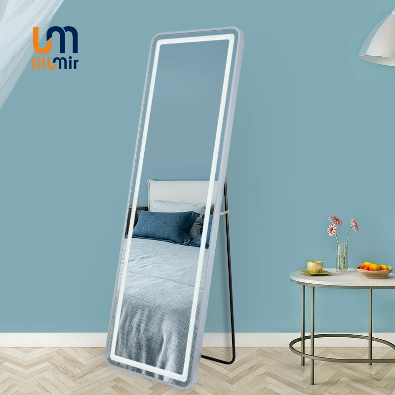 ILLUMIR Floor Stand Mirror Explosion-Proof Big Wall Mirrors Full Length Bedroom Aluminum-Framed Modern