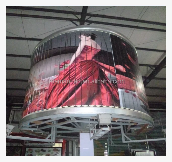 outdoor billboard advertising equipment aluminium rotating tri-vision advertising billboard