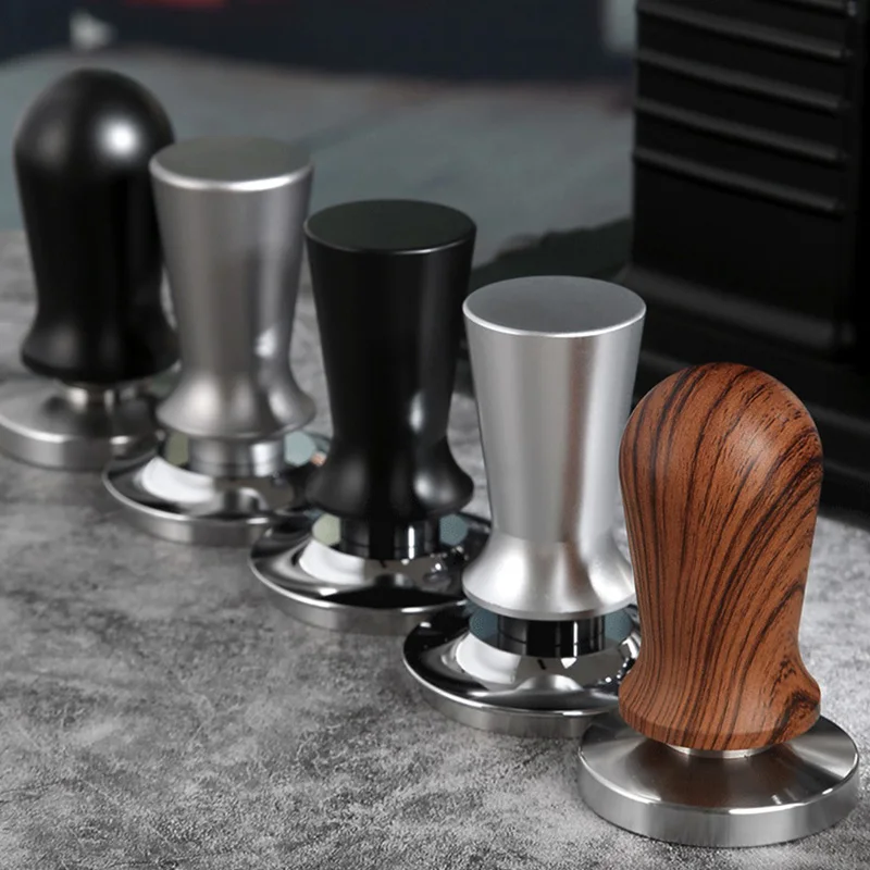 Adjustable Self-Leveling Tamper Press Coffee Espresso Tamper 51mm 53mm 58mm Premium Barista Tamper with Calibrated Spring