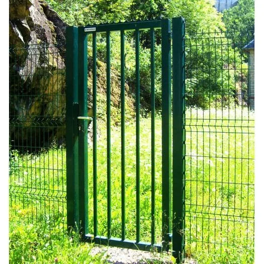 Factory wholesale modern design Decoration Wrought iron metal aluminum alloy garden gate steel wicket swing door walkway portal