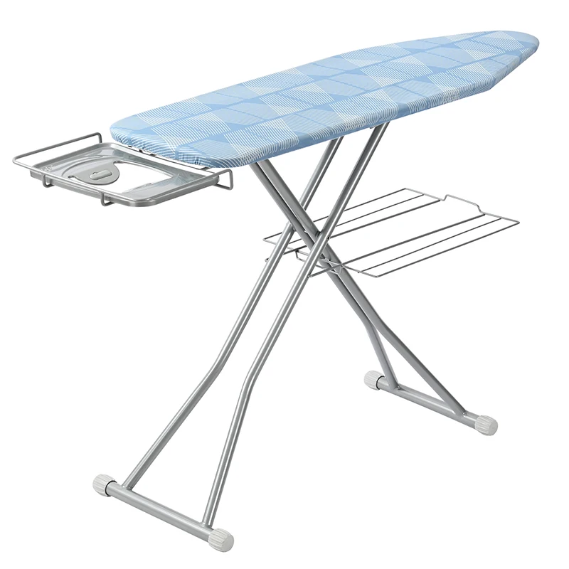 Wireking HT Legs Adjustment Height Folding Ironing Board Full Size Collapsible Ironing Board with Retractable Iron Rest