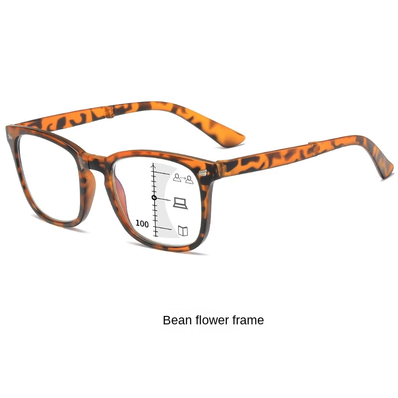New Arrival Multi-focus Far And Near Dual-use Reading Progressive Glasses Anti Blue Light Eye Protection Glasses For Men Women