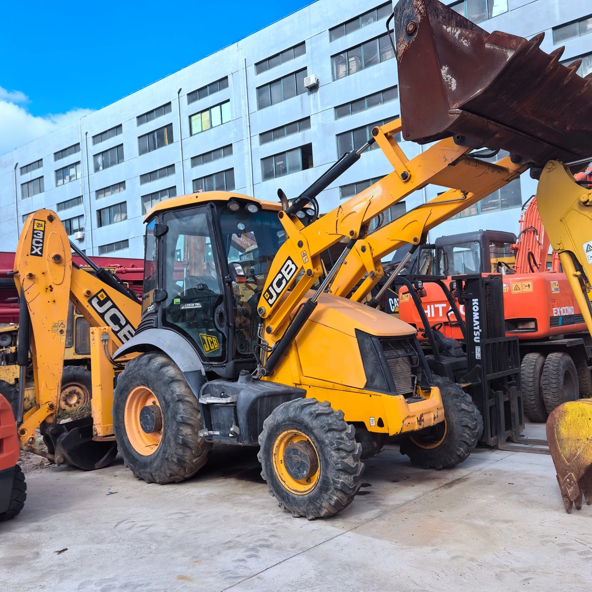 Используемый мини-трактор JCB 4CX eco 3CX 4DX с фронтальным погрузчиком и экскаватором-экскаватором 1cx 3cx 4cx 4x4 экскаватор-погрузчик