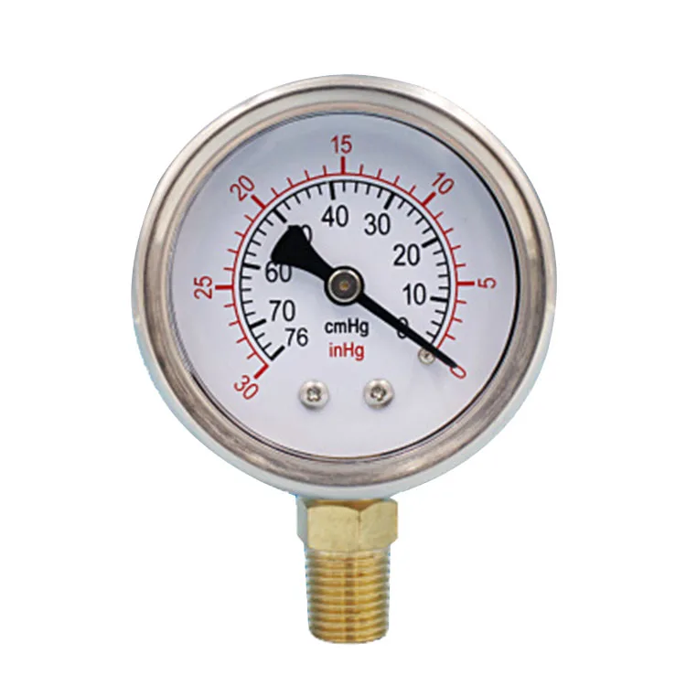 Professional pressure gauge 50mm radial oil filled shock-resistant vacuum oil pressure gauge