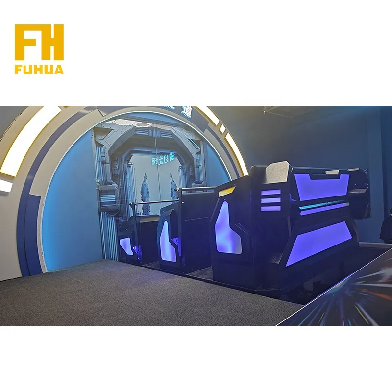 Virtual Park 3d 5d 7d 9d Immersive Experience Orbital Cinema 6DOF Motion Platform 3d Naked Eye Arc Screen Track Cinema