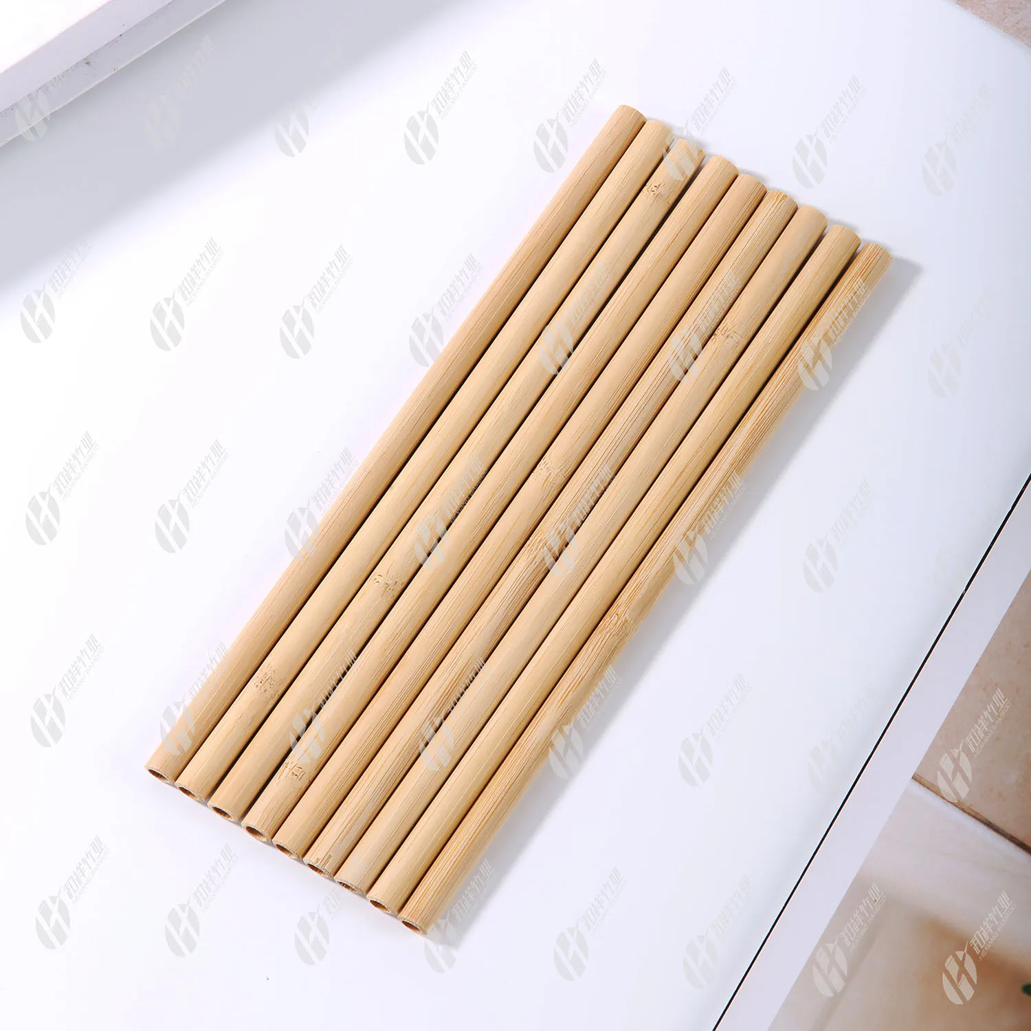 Reusable straw Amazon Hot Selling Bamboo Straws custom logo and package