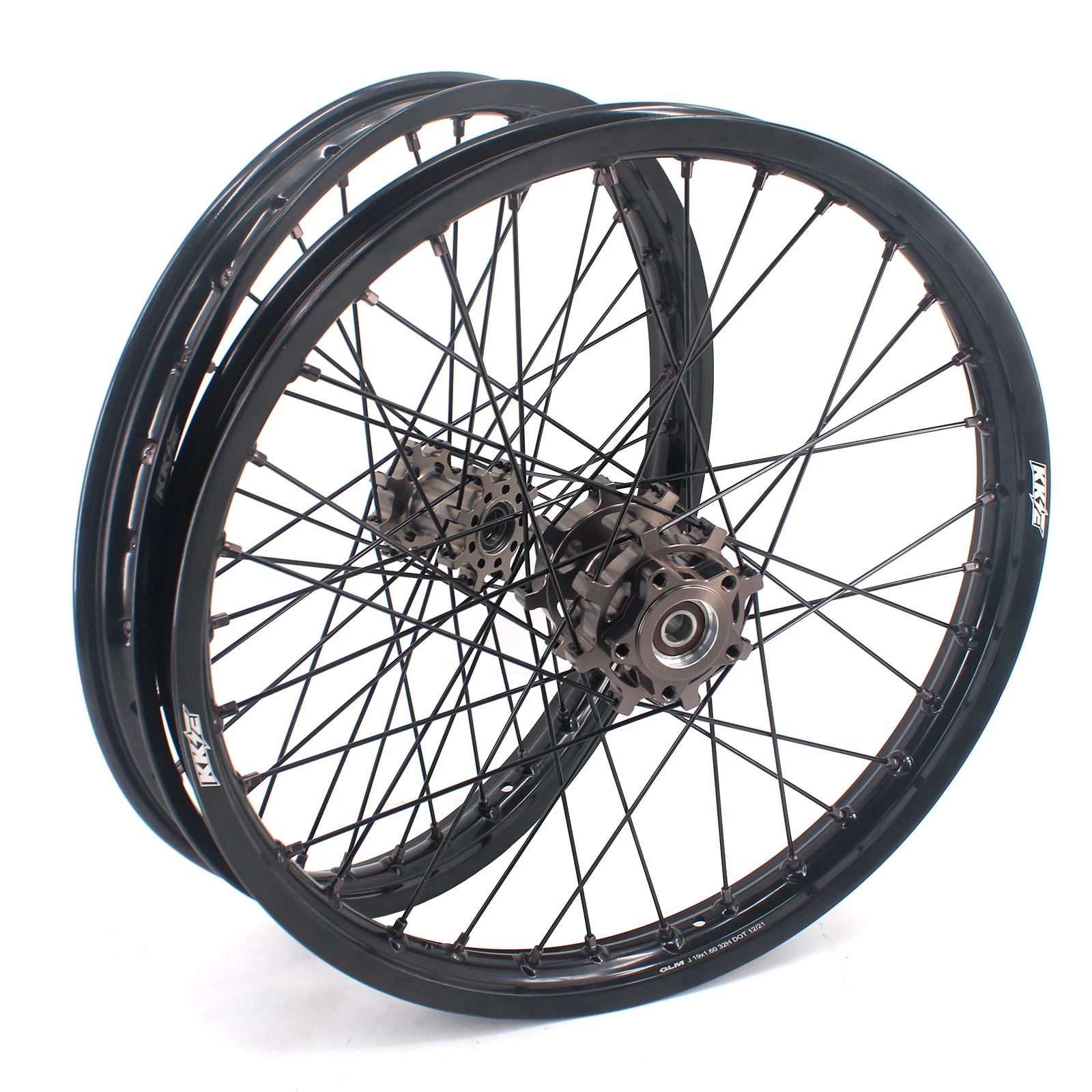 KKE 19 inch Electric Bicycle Bike Front And Rear Wheels Rims Set Fit on Sur Ron Light Bee X 2019-2022 CNC hubs GLM rims