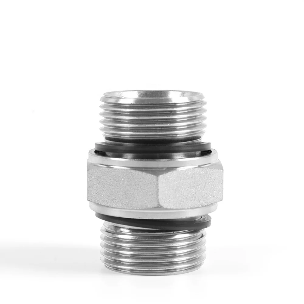 High quality male thread SS 304 hex pipe fitting NPT 1/2 inch to NPT 1/2 inch hose fitting adapter reducer