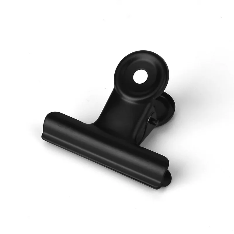 Бульдог зажимы для писем черные металлические папки канцелярские принадлежности нержавеющая сталь 75 мм 63 50 38 22