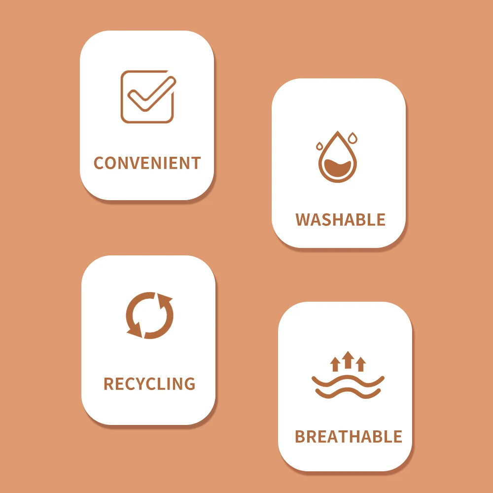 Happy Flute 5 Layers Bamboo Charcoal Insert Reusable Cloth Diaper Insert