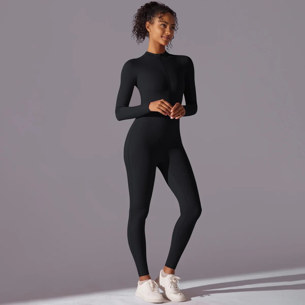 High quality sleeveless customized fitness gym sport skinny one piece yoga shapewear bodysuit jumpsuit women
