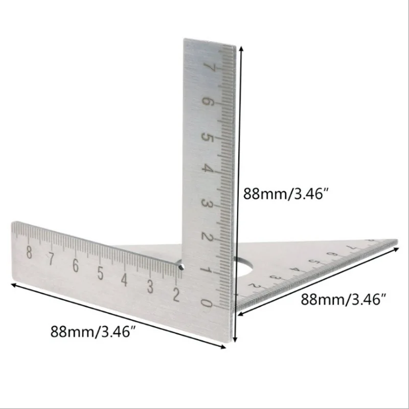 Stainless Steel Angle Ruler 45 Degrees Multi-working Three-dimensional Triangle Ruler