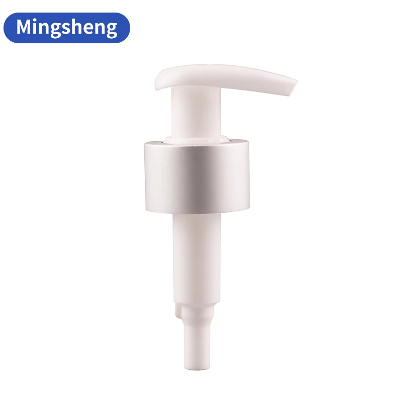 Factory supply aluminum hand sanitizer pump  shampoo pump  24/410 28/410 matte silver aluminum lotion pump dispenser