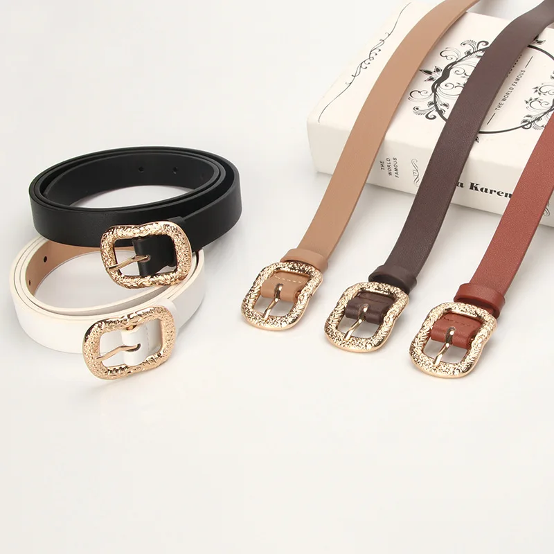 Fashion Strong Women Belt Leather Belt for Ladies Coat Wholesale Cover Cotton Metal OEM Customized Buckle Fabric Pcs Color Cloth