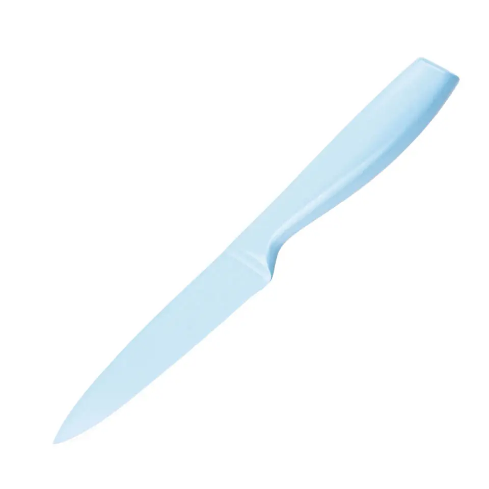 Hot sky blue coating Meat cleaver kitchen home family utility knife polish full stainless steel utility knife