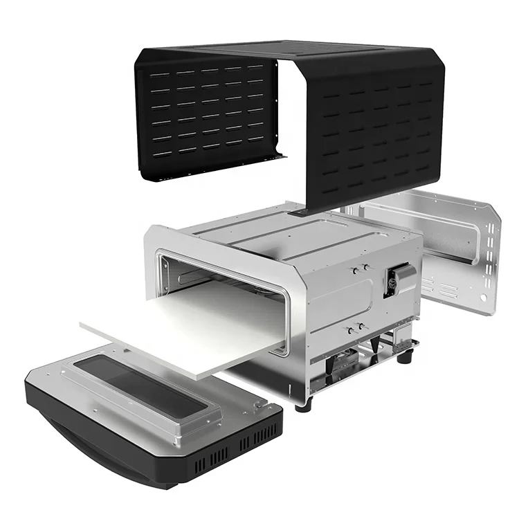 400 degree Hot sale stainless steel pizza oven high heat stone electric oven 12 inch pizza oven making machine