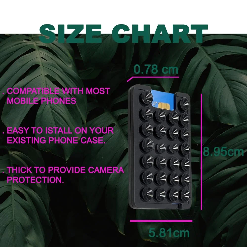 2024 Card Holder Silicone Suction Phone Case Adhesive Mount Cellphone case Compatible Hands Free Mobile Accessory Holder