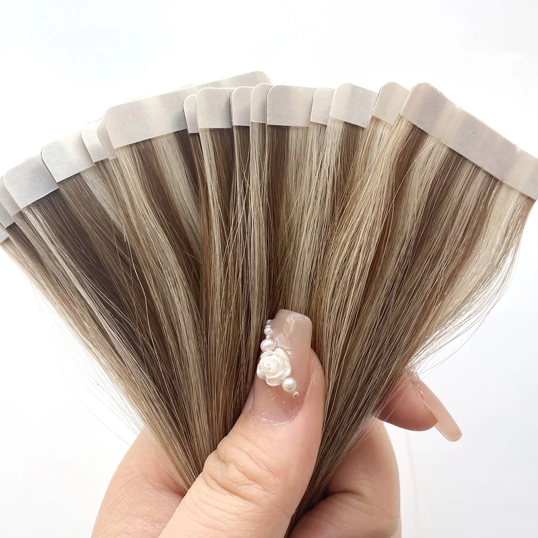 2024 New Double Drawn Injection Seamless Invisible Tape In Cuticle Remy Human Hair Extensions