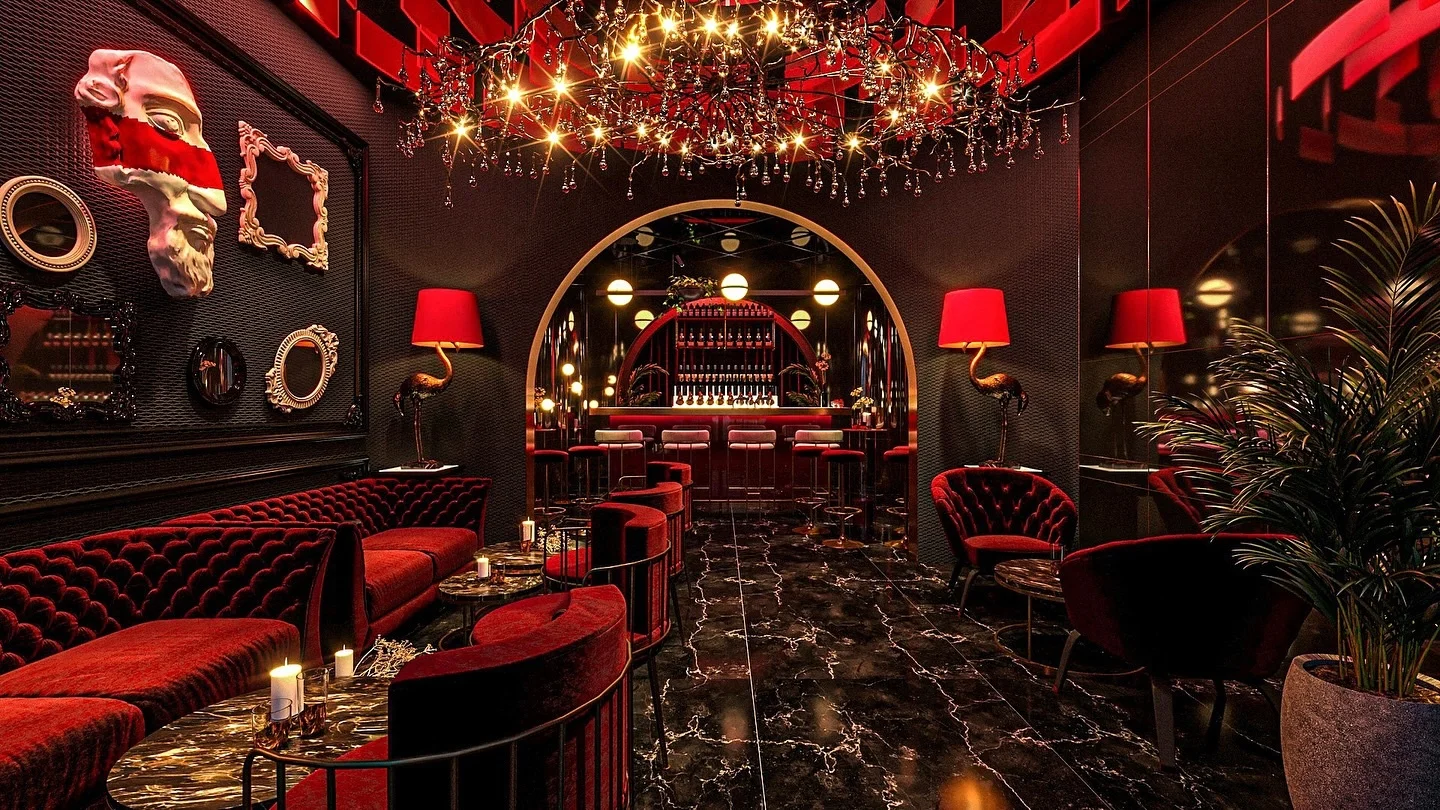 Luxury strip club nightclub bar lounge furniture restaurant booth red velvet fabric vip lounge karaoke sofas for night club