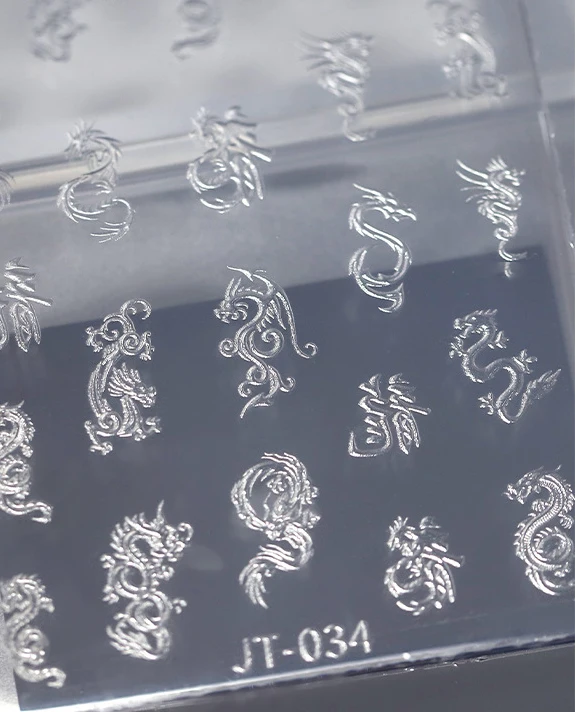 Silicone Nail Carving Mold Little Bear Flowers Mould Stamping Plate Nails Stencils
