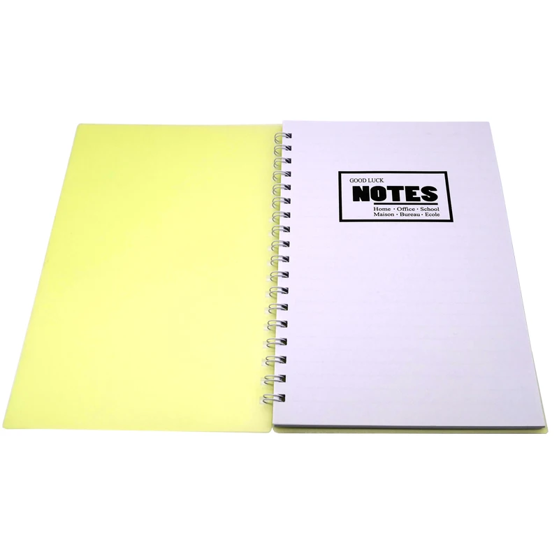 School Office Spiral Bound Pvc Cover Notebook Eco-Friendly Bound Notepad Phone Book Custom Spiral Note Book Notebook