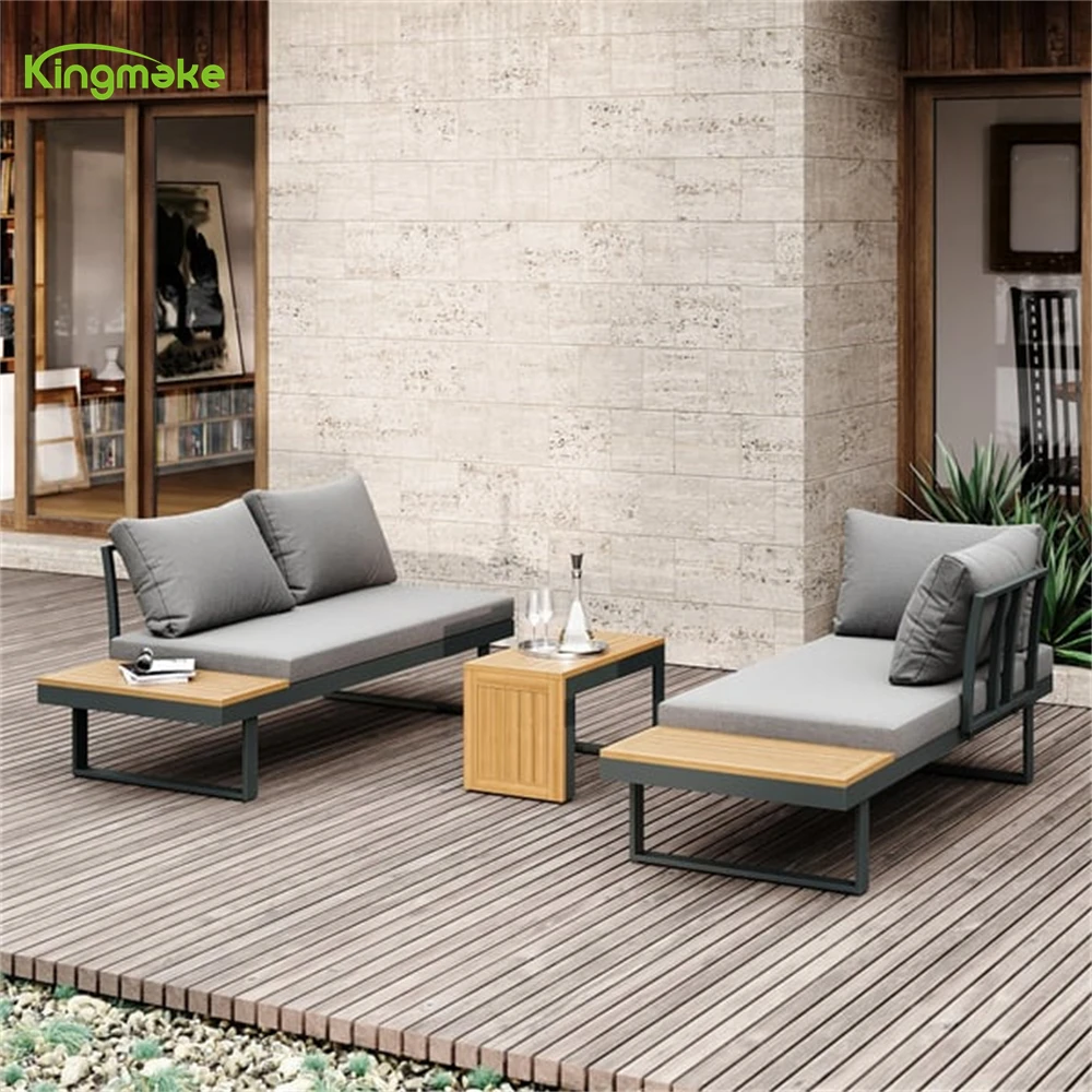 Modern Outdoor Sofa Patio Furniture set Round Rope High Quality Aluminum Garden  Balcony sofa Set