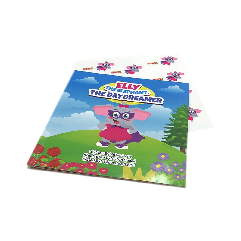 Custom Publishing Children kids Comic Story Softcover Book Funny Stickers Paperback Book Printing