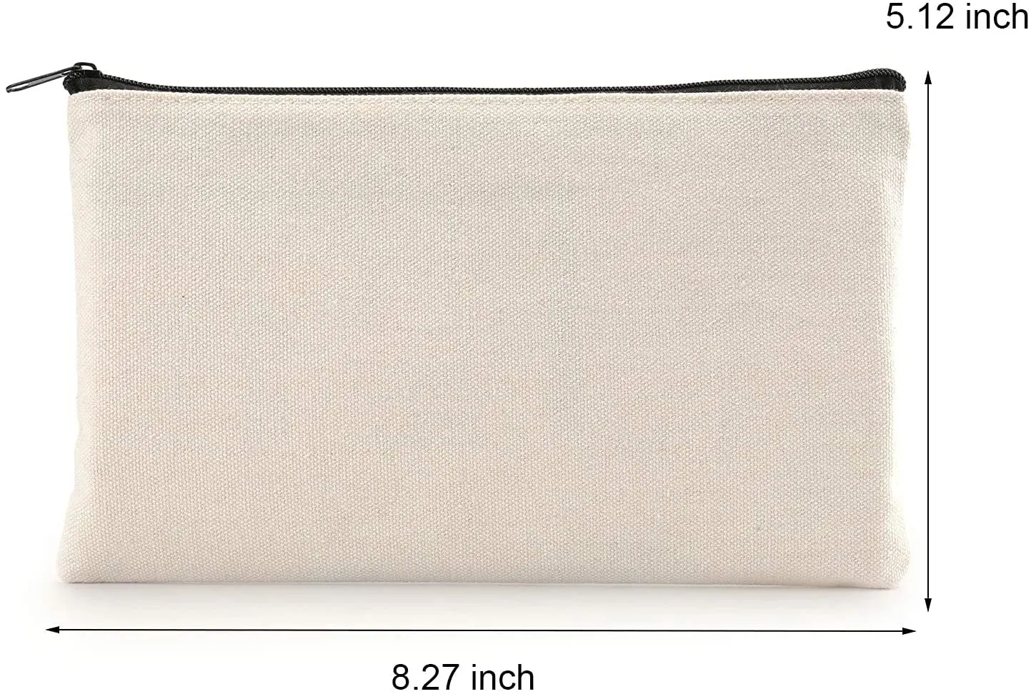 storage organizer makeup pouch blank custom travel cosmetic bag cotton pencil case