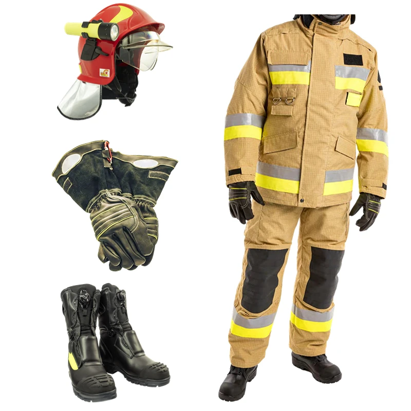 Модный дизайн защитный противопожарный костюм CE EN469 4-слойный Арамид NFPA противопожарная одежда униформа