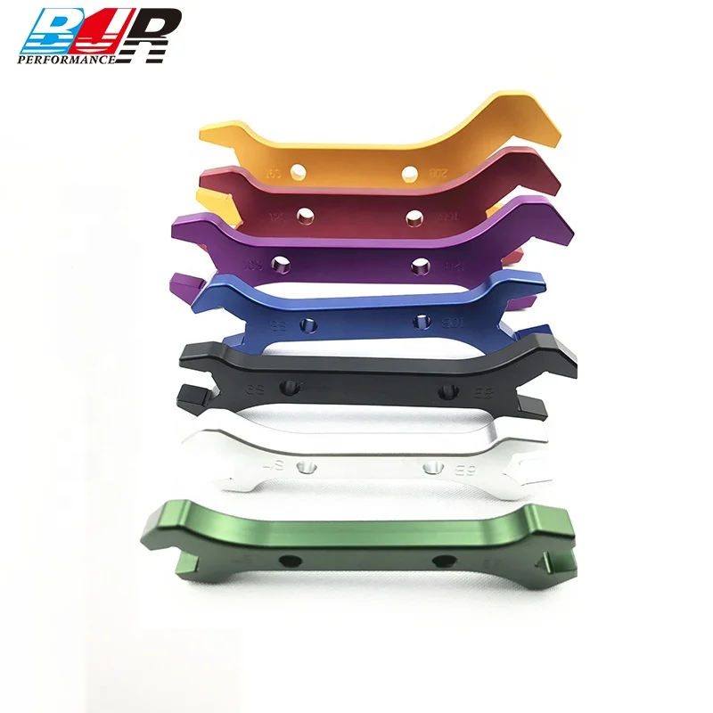 BJR Racing Engine Parts Aluminum Universal AN Fitting Double End Wrench Hand Tool Set