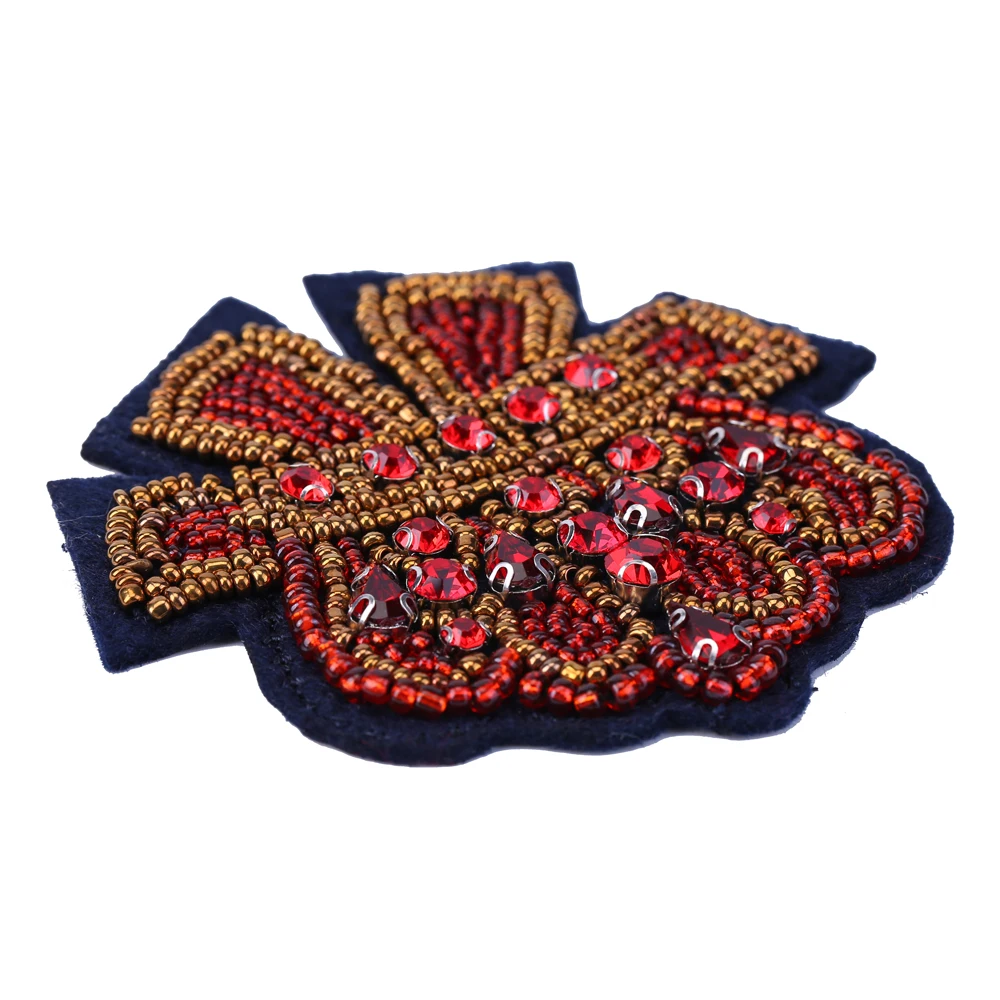 High quality custom applique Flower Hotfix stencils rhinestone design patterns for clothing