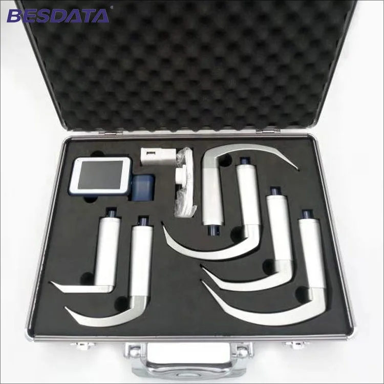 Portable Video Laryngoscope with Reusable Laryngoscope BD-DF Besdate Miller Macintosh