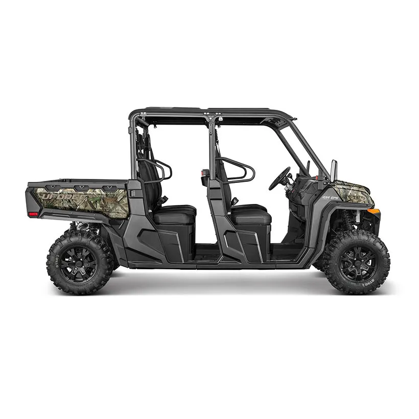 Four Seaters 48V 5KW RWD Electric Hunting Utility Vehicle UTV With Cargo Box