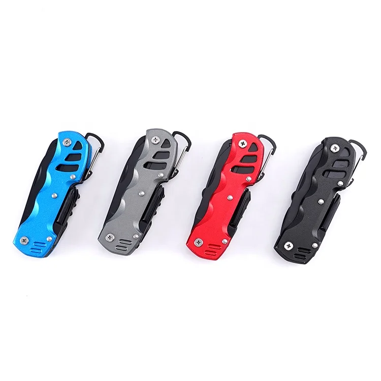 Factory supply directly EDC folding knife 12 iin 1 function open outdoor tool stainless steel Swiss knife outdoor practical tool