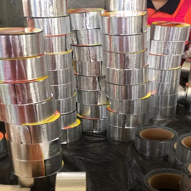 
self adhesive bitumen waterproof membrane 2.5M aluminum foil roofing tape 