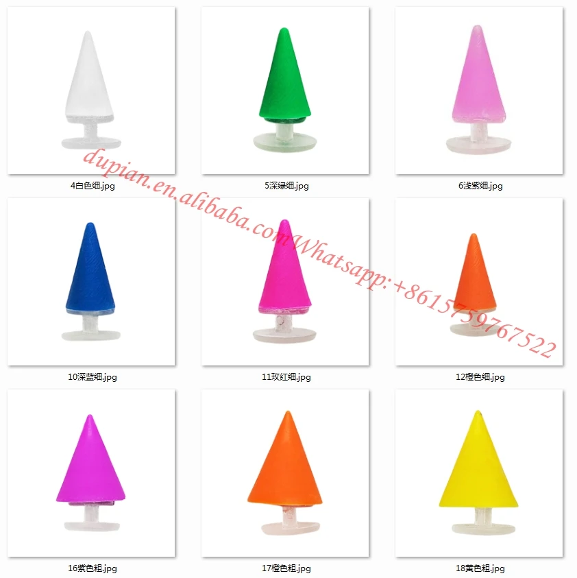 Unique Designer Colourful Spike Rivet Pvc Stud Pendants Luxury Charms For Clog Shoe Decorations Wholesale Custom Clog Charms