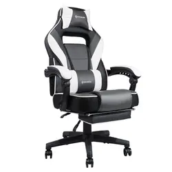 Gaming Chair Cadcah Ergonomic Computer Chair Reclining Office Chair with Footrest AND Massage
