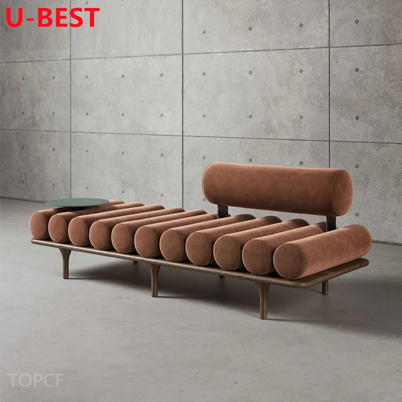 U-Best   Italian Designer Long Bench Bed End Stool Luxury Sofa Couch Canape Divano Kanepe Muebles Furniture Living Room