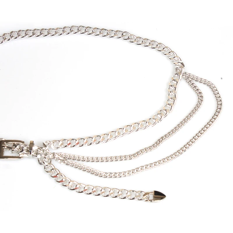 Belly Waist Chain Multi Layer Metal Waist Chain Belt Fashion Jewelry Body Gold Chain for Women